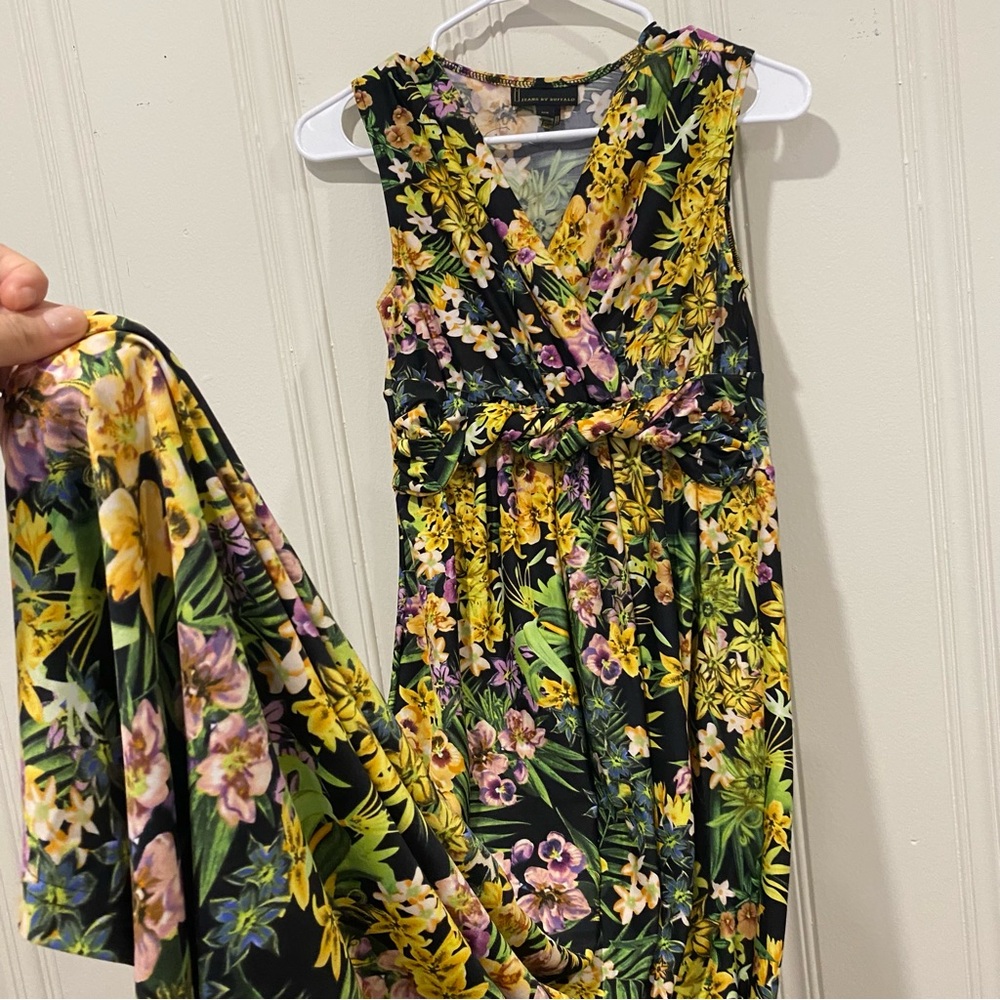 i jeans by Buffalo Floral Maxi Dress - Black, Yellow, Pink